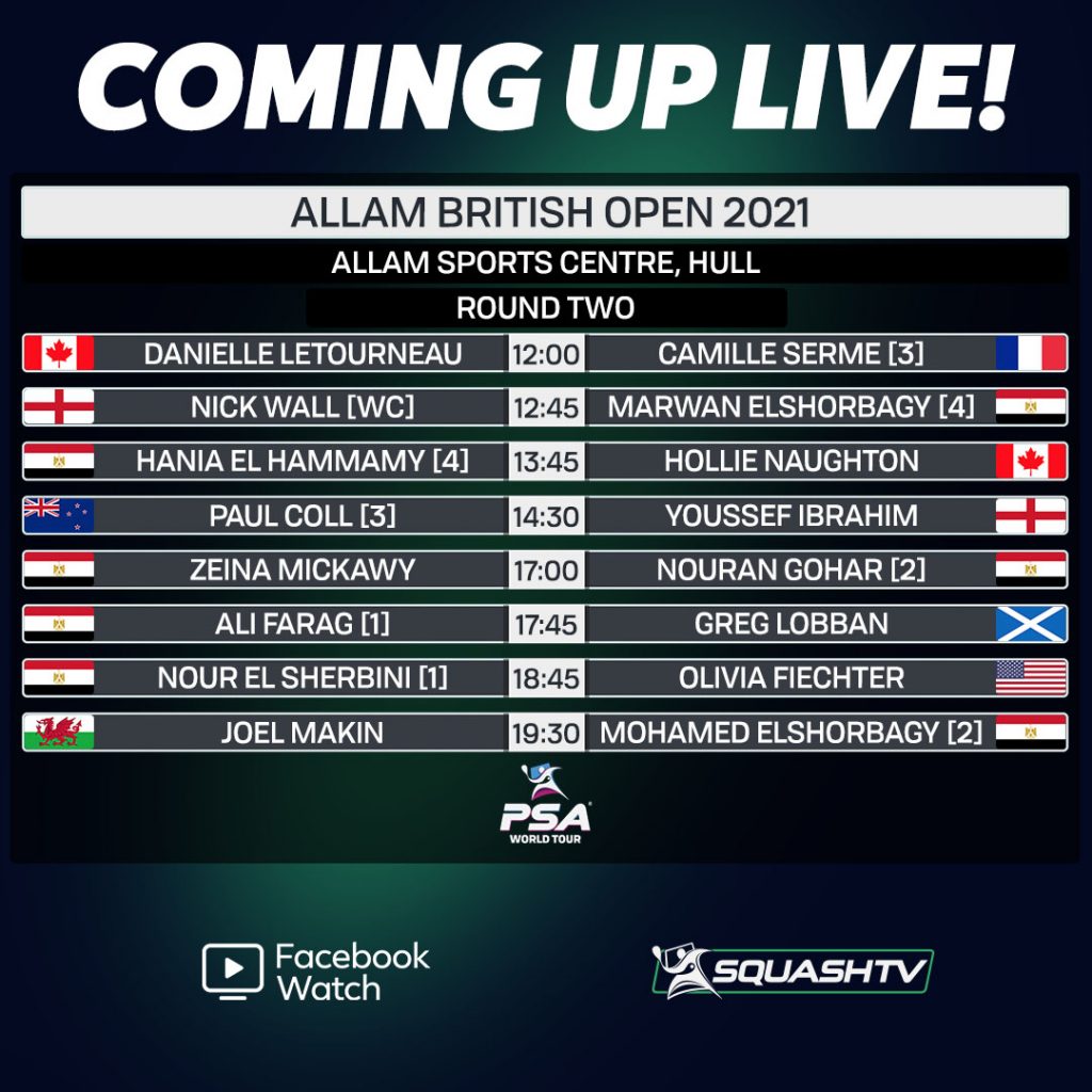 British Open Day Two How To Watch Live British Open Squash