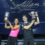 2023 British Open champions Hania El Hammamy (left) and Paul Coll (right)