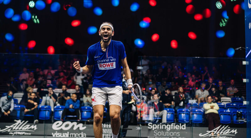 Mohamed ElShorbagy is a three-time British Open champion