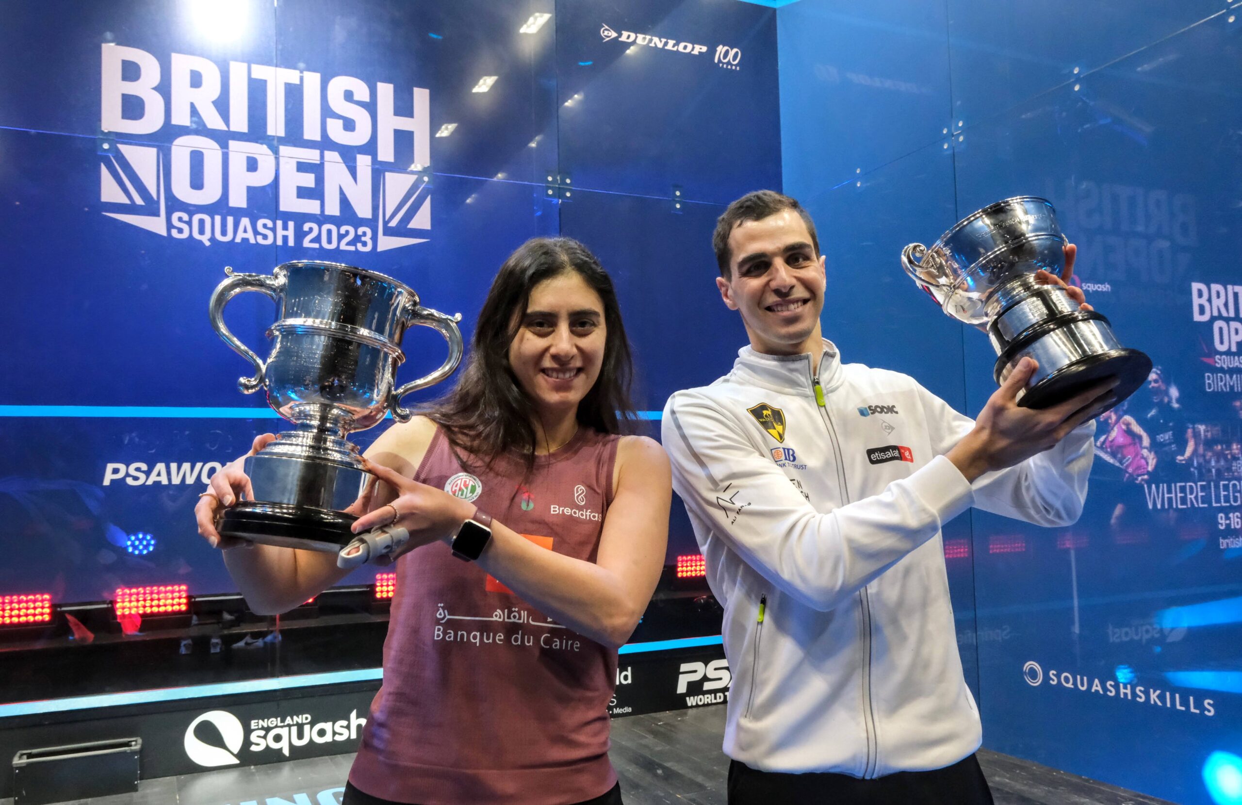 2023 Finals El Sherbini and Farag capture British Open crowns